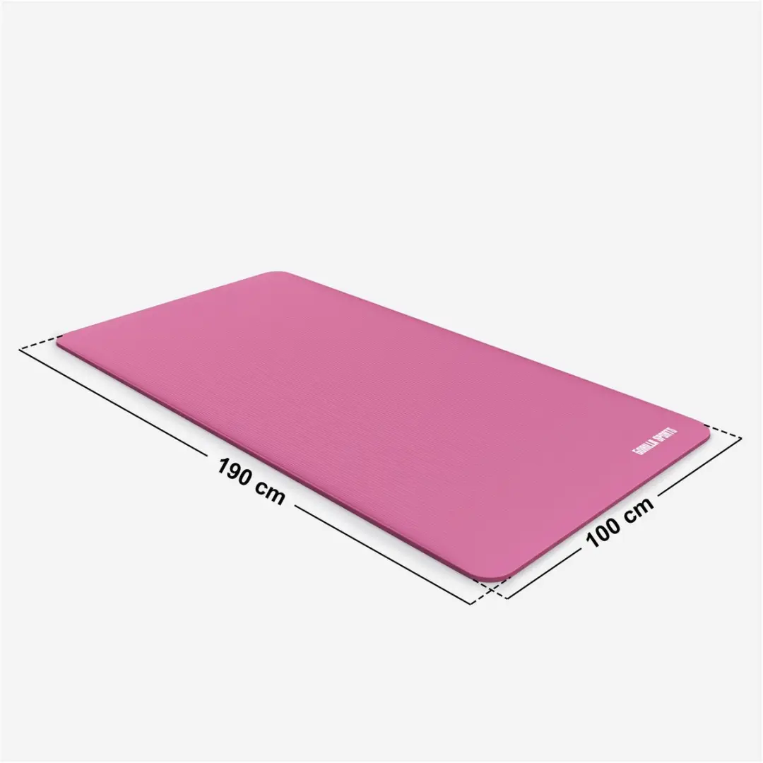 Gorilla Sports Yogamat Deluxe 190x100cm - Fuchsia