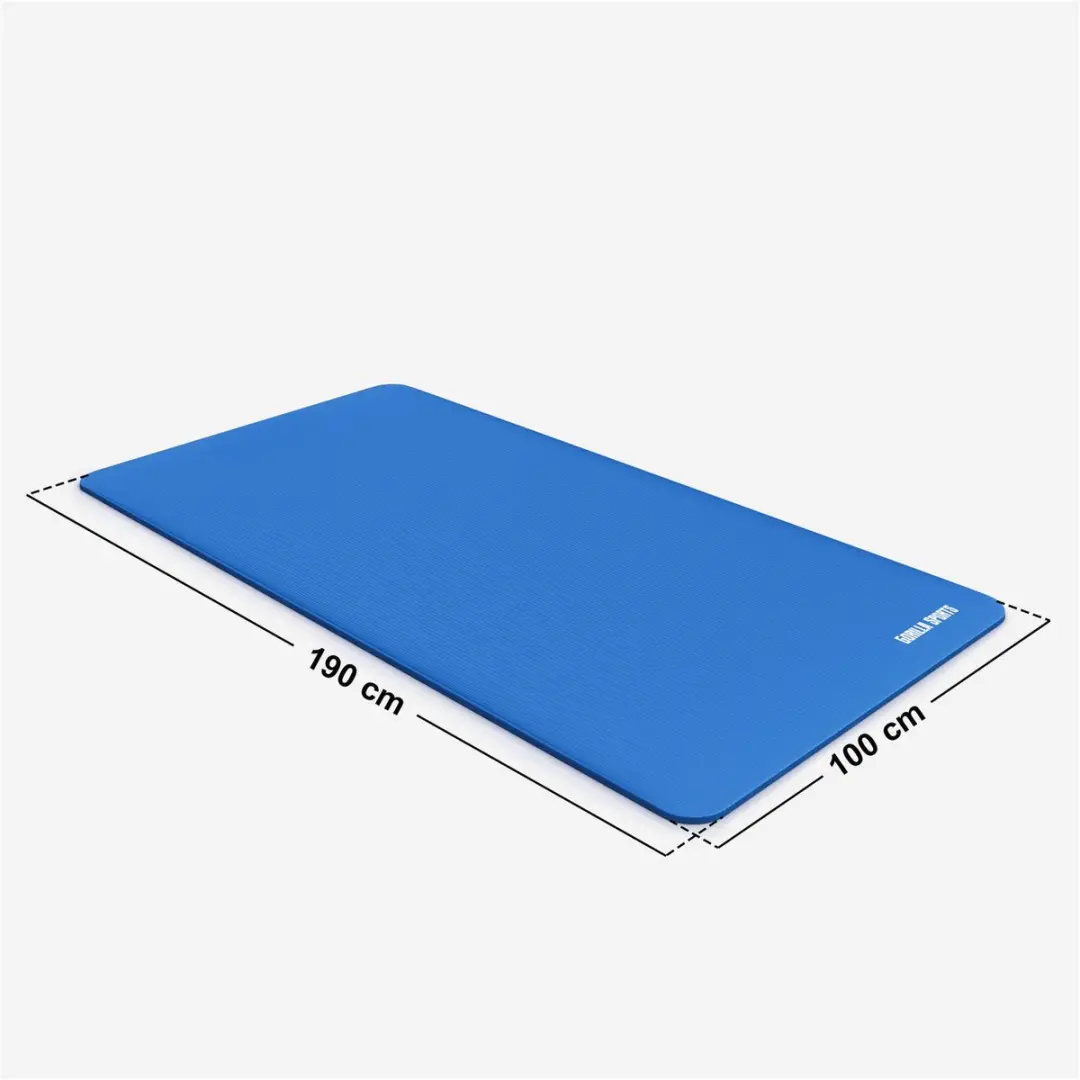 Gorilla Sports Yogamat Deluxe 190x100cm Royal Blue