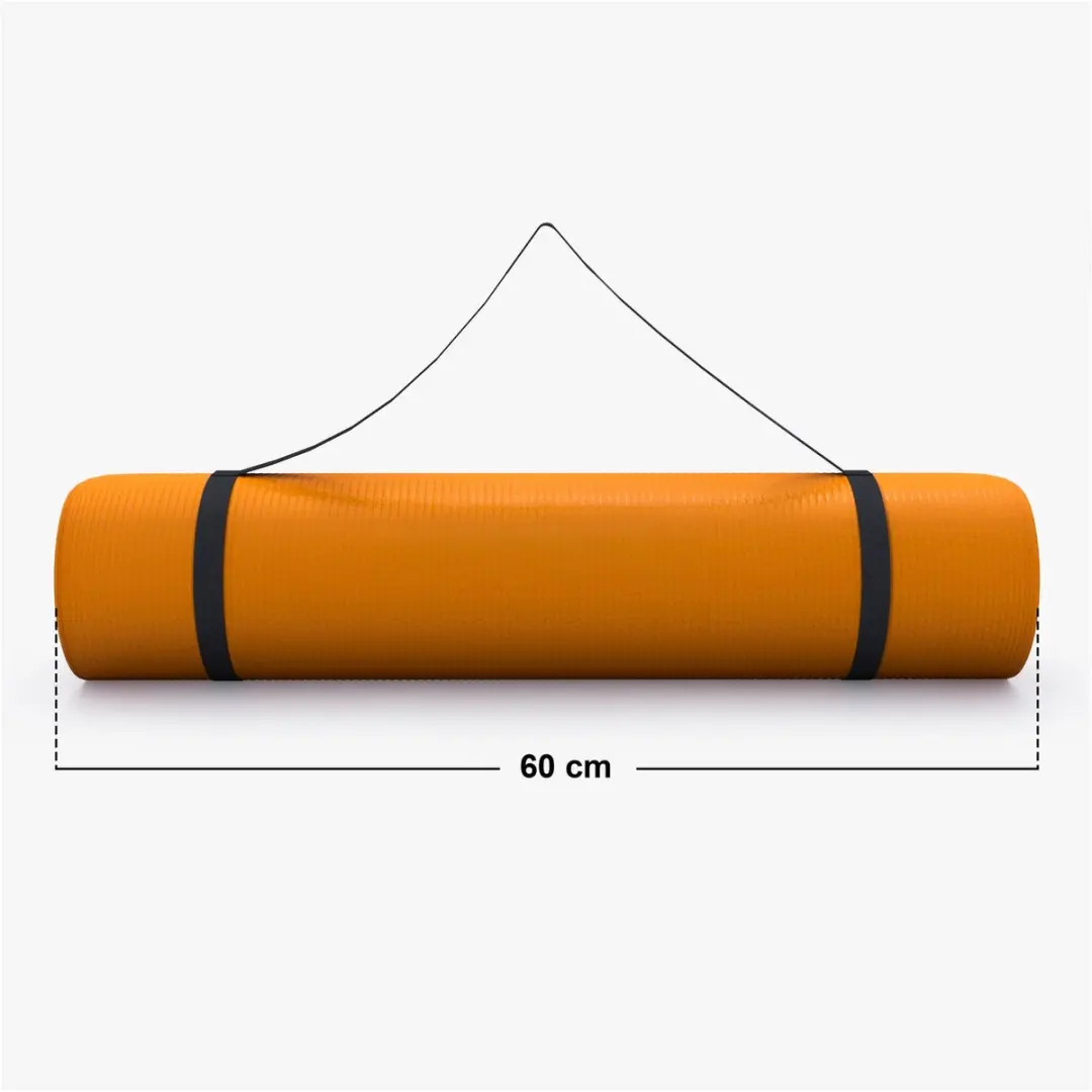 Gorilla Sports Yogamat Deluxe 190x60cm - 1,5cm - Oranje