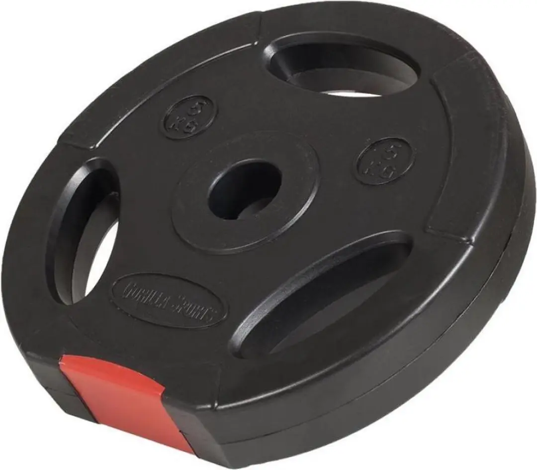 Gorilla Sports Halterschijven Gripper 30mm - 6x5kg Zwart