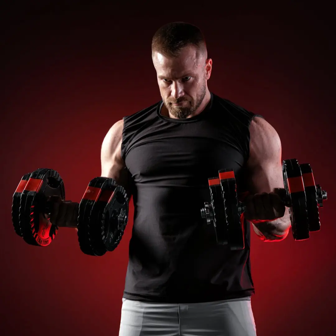 Gorilla Sports Dumbbellset 30kg - 16 Stuks - Zwart
