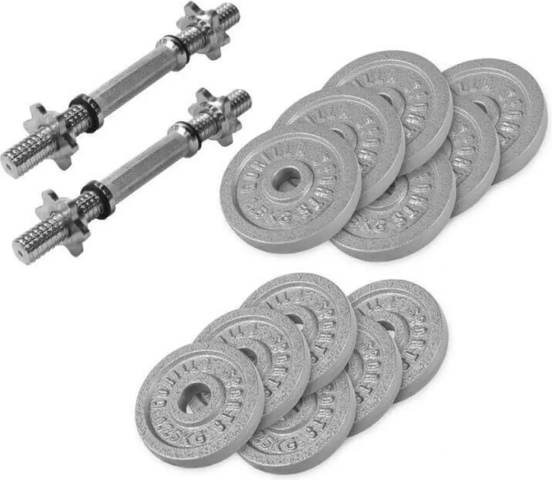Gorilla Sports Dumbbellset Gietijzer 27.5 kg