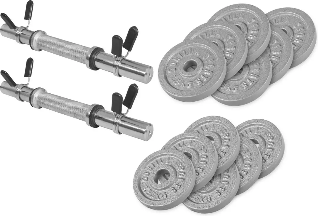 Gorilla Sports Halterset Gietijzer 27.5kg