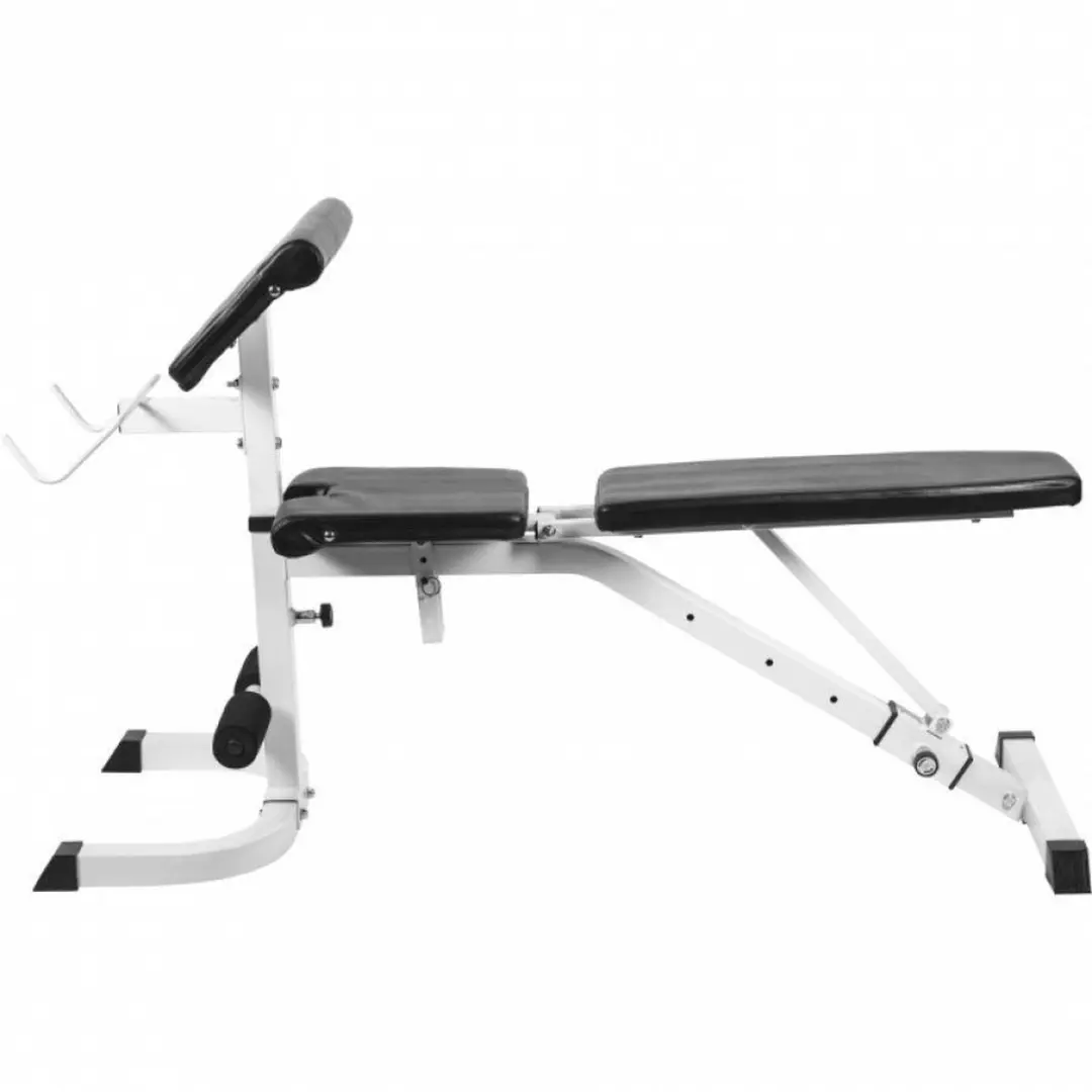 Gorilla Sports Fitnessbank Wit - Verstelbaar tot 250kg