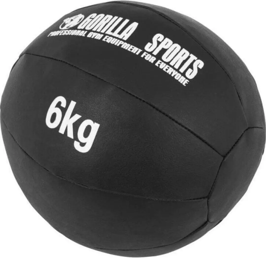 Gorilla Sports Medicijnbal 6 kg - Zwart