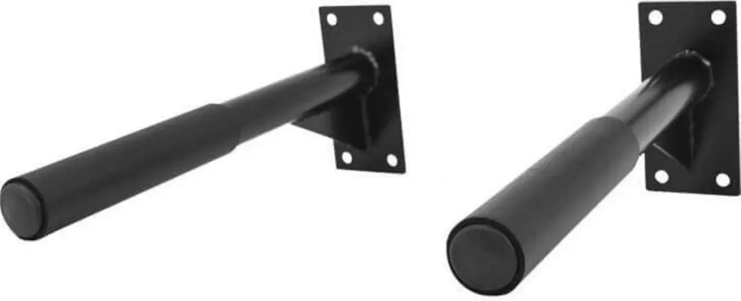 Gorilla Sports Dipsteunen Wandmontage - 2 Stuks - Zwart