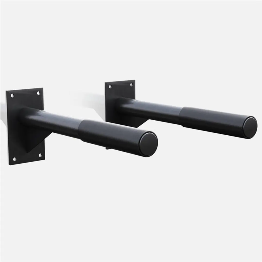 Gorilla Sports Dipsteunen Wandmontage - 2 Stuks - Zwart - afbeelding 6 van 6