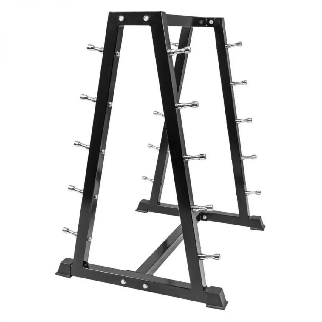 Gorilla Sports Halterrek voor vaste stangen - Rubber - Zwart