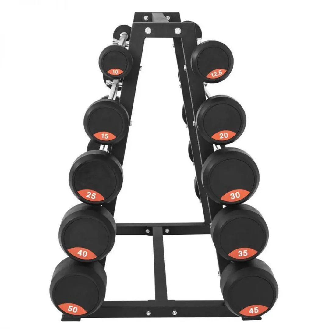 Gorilla Sports Halterrek voor vaste stangen - Rubber - Zwart