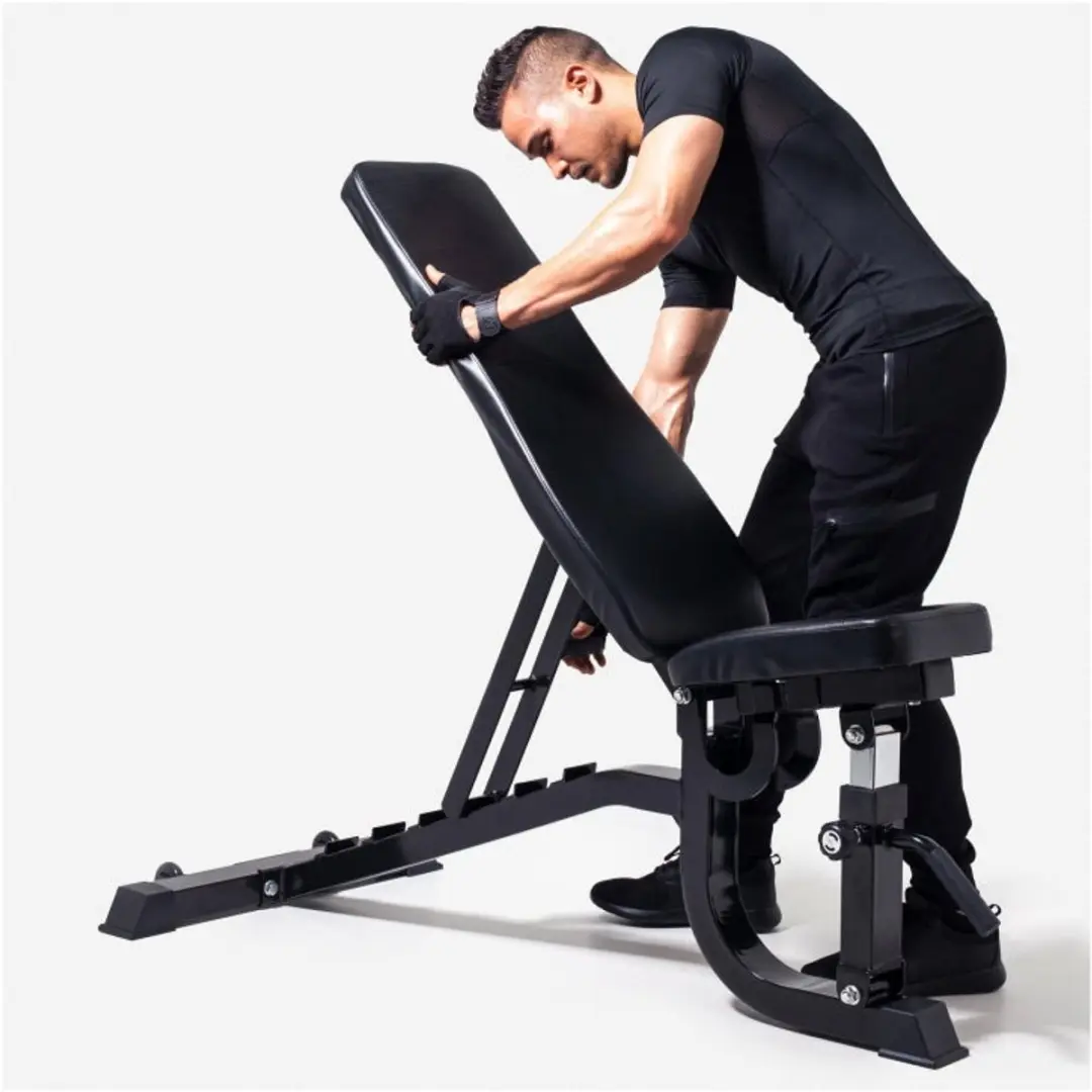 Gorilla Sports Professionele Fitnessbank Incline - 1450 kg - Zwart