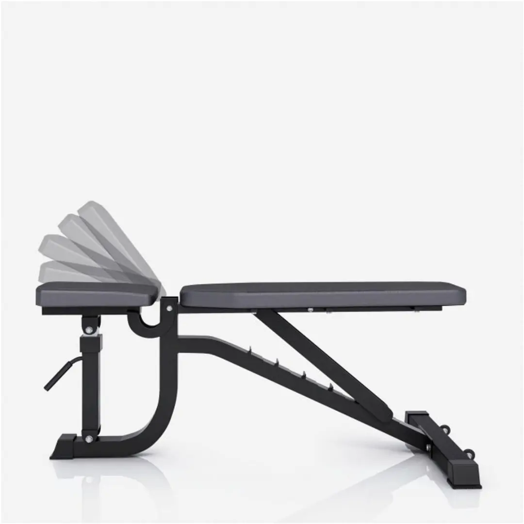 Gorilla Sports Professionele Fitnessbank Incline - 1450 kg - Zwart