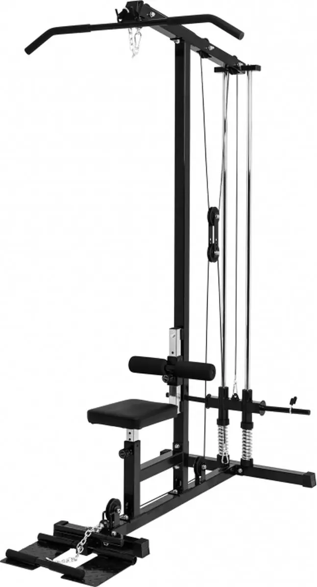 Gorilla Sports Lat Pulley Machine - 300kg - Zwart