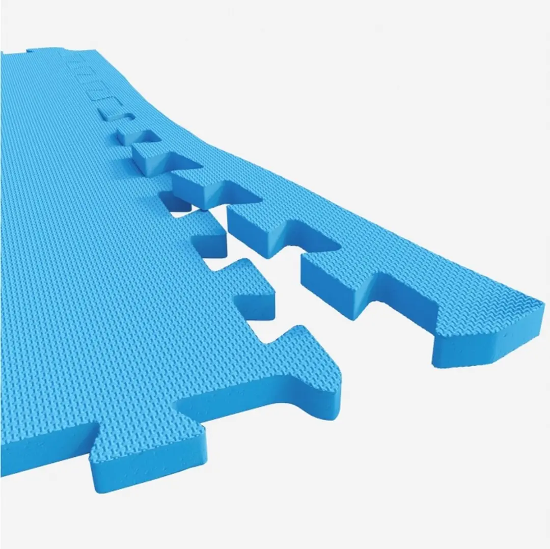 Gorilla Sports Puzzelmat - Blauw - 6 Stuks + 12 Eindstukken