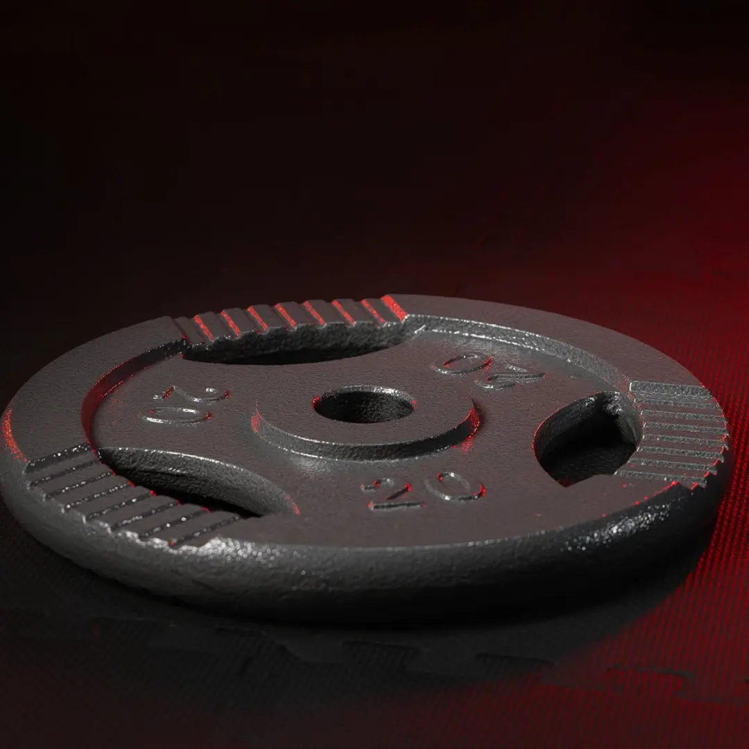 Gorilla Sports Halterschijven 30mm Gripper Gietijzer - 2x15kg