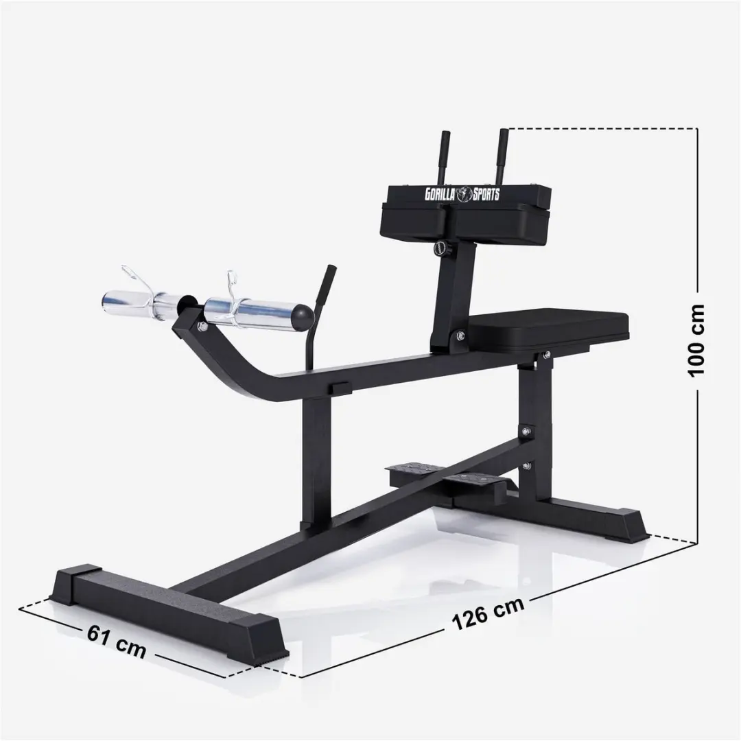 Gorilla Sports Kuitentrainer - 5 standen - Zwart
