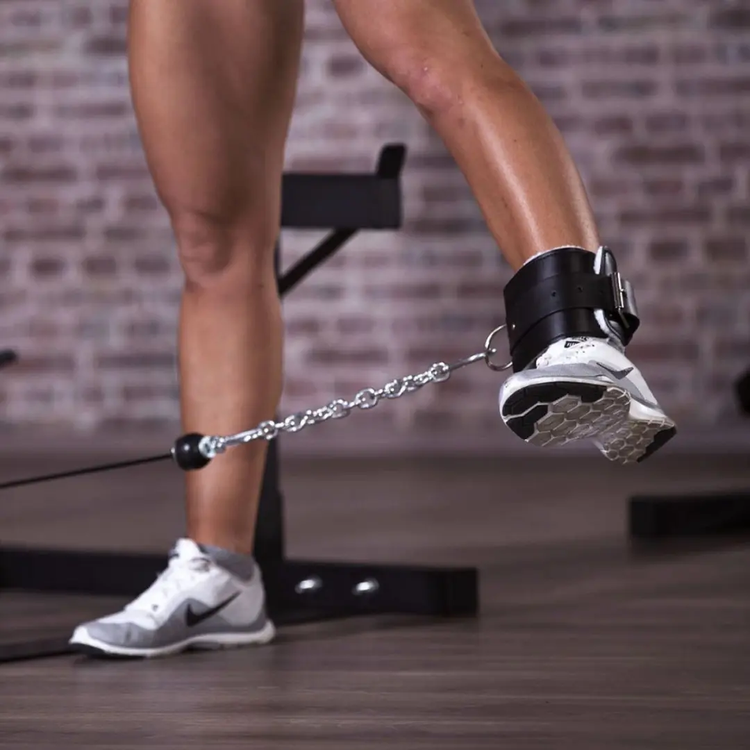 Gorilla Sports Enkelband Kickbacks - Leer - Zwart