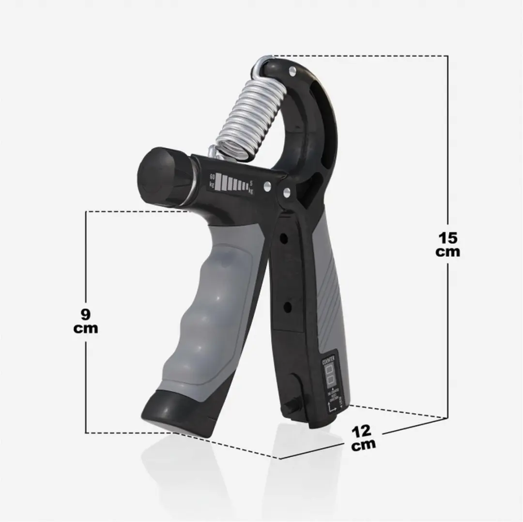 Gorilla Sports Handtrainer Verstelbaar 5-60kg - Grijs