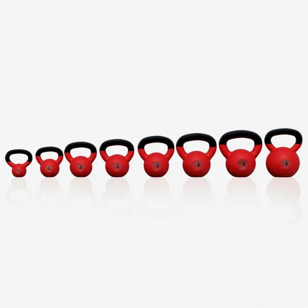 Gorilla Sports Kettlebells Set 144kg - 8 Stuks Rood