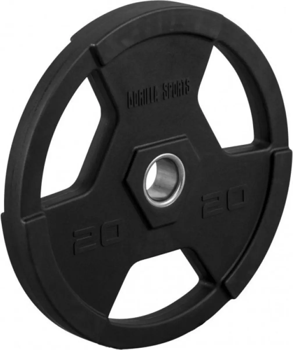 Gorilla Sports Halterschijf 20kg - 50mm - Zwart