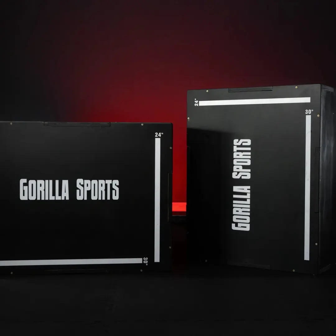 Gorilla Sports Plyobox Springbox Hout 51/60,5/76cm - Zwart