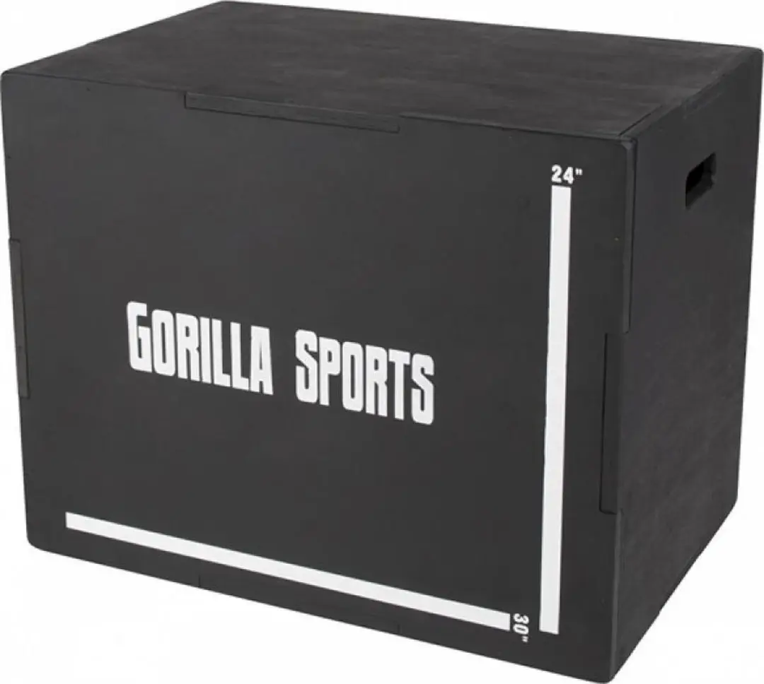 Gorilla Sports Plyobox Springbox Hout 51/60,5/76cm