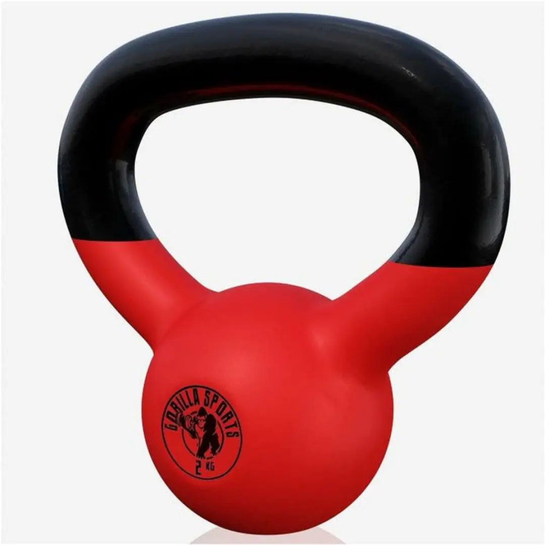 Gorilla Sports Kettlebell 2 kg - Rood