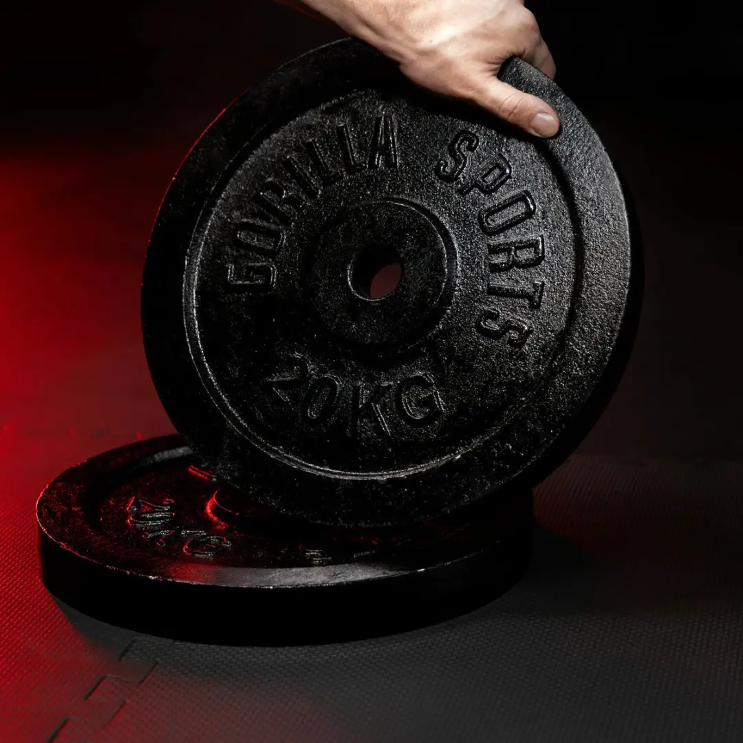 Gorilla Sports Gewichtsschijf 30mm 2,5kg - Zwart