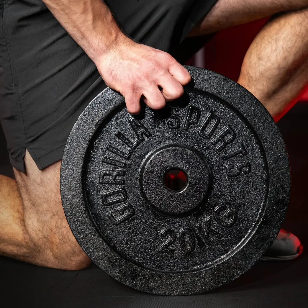 Gorilla Sports Gewichtsschijf 30mm 2,5kg - Zwart