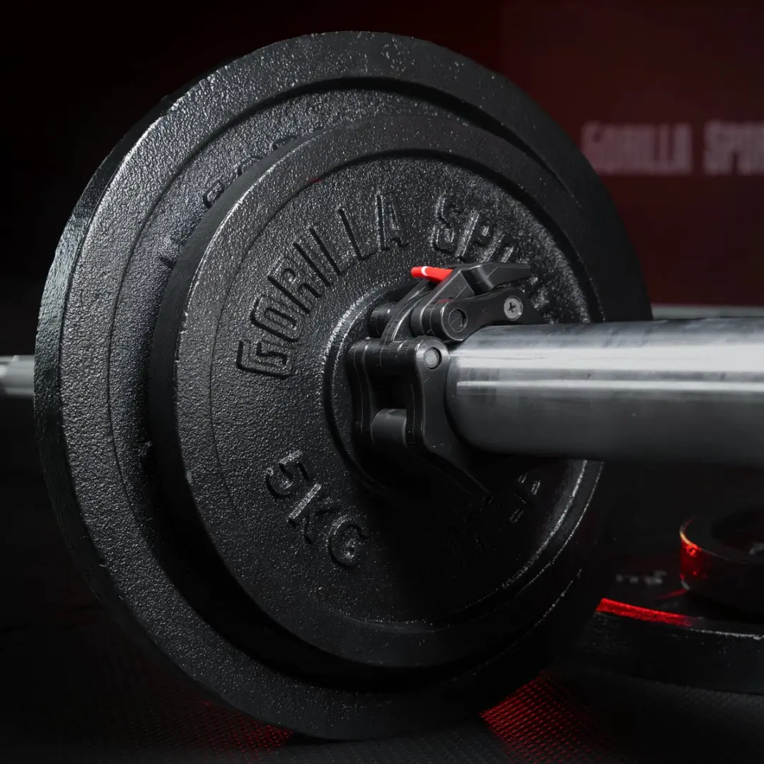 Gorilla Sports Halterschijf 30mm 10kg - Gietijzer Zwart