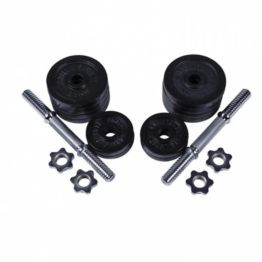 Gorilla Sports Halterset Gietijzer 30kg - 2 Stuks