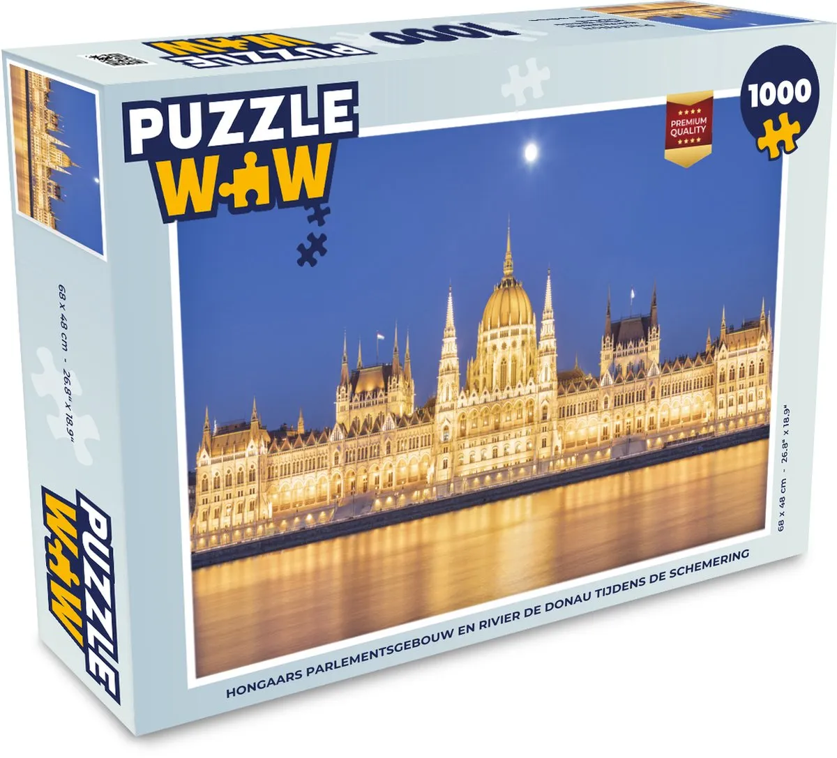 PuzzleWow Hongaars Parlementsgebouw Donau 1000 Stuks