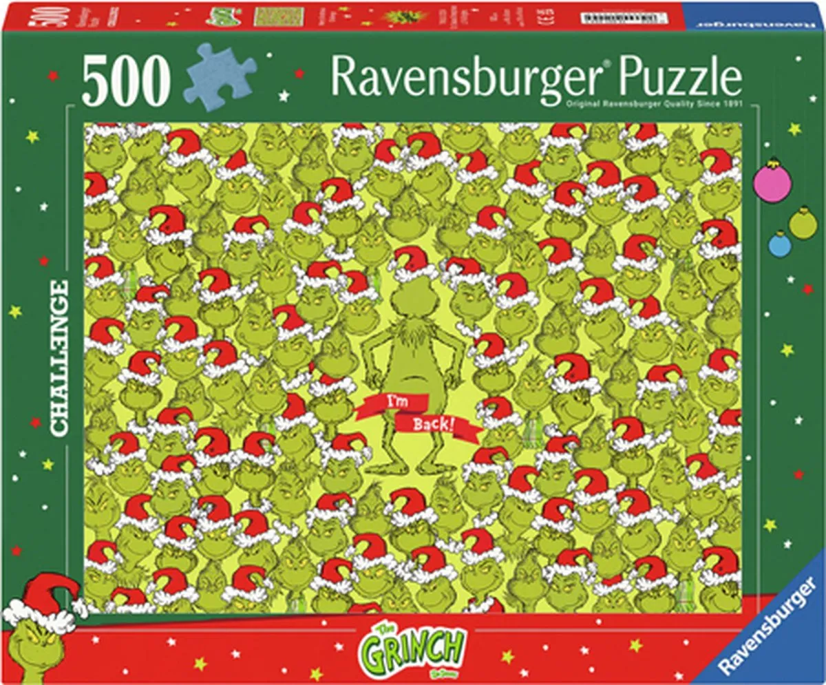Ravensburger Merry Grinchmas Challenge Legpuzzel 500 Stuks - 12001224