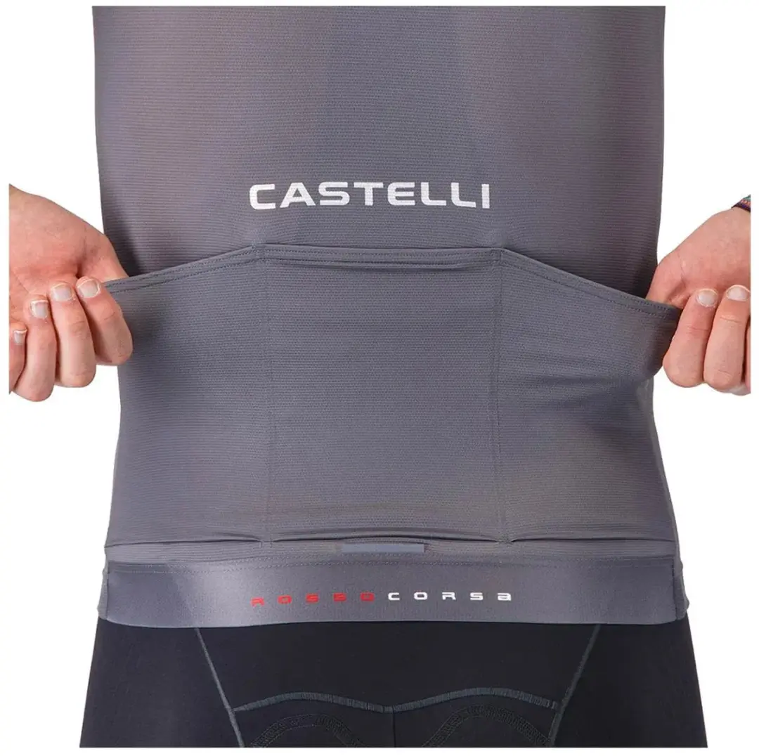 Castelli Aero Race 8s Wielertrui M - Smoke Grey