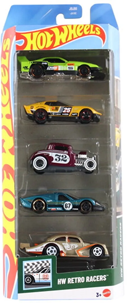 Hot Wheels Retro Racers 5-Pack