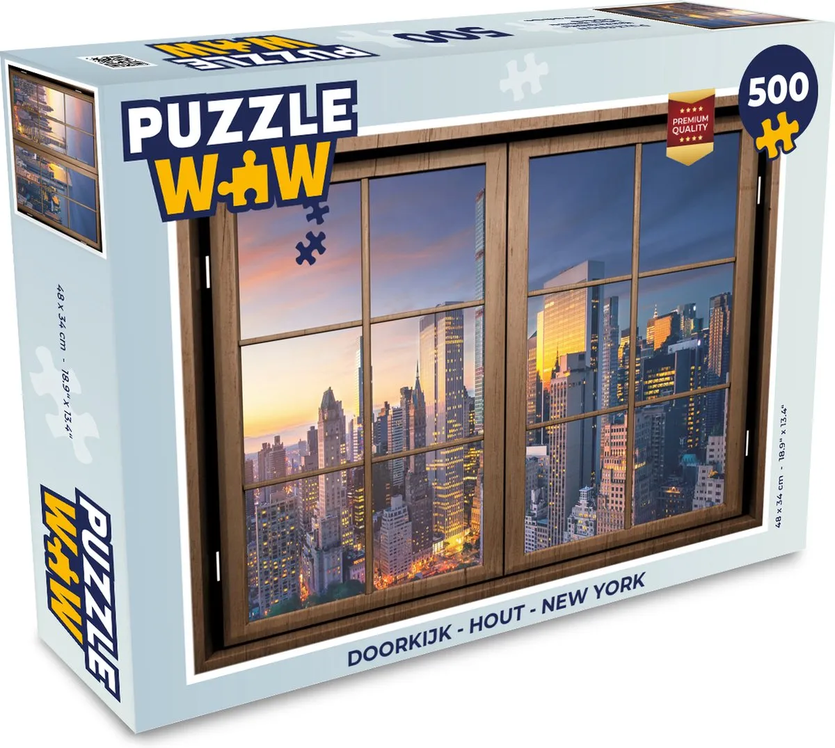 PuzzleWow Doorkijk Legpuzzel 500 Stuks