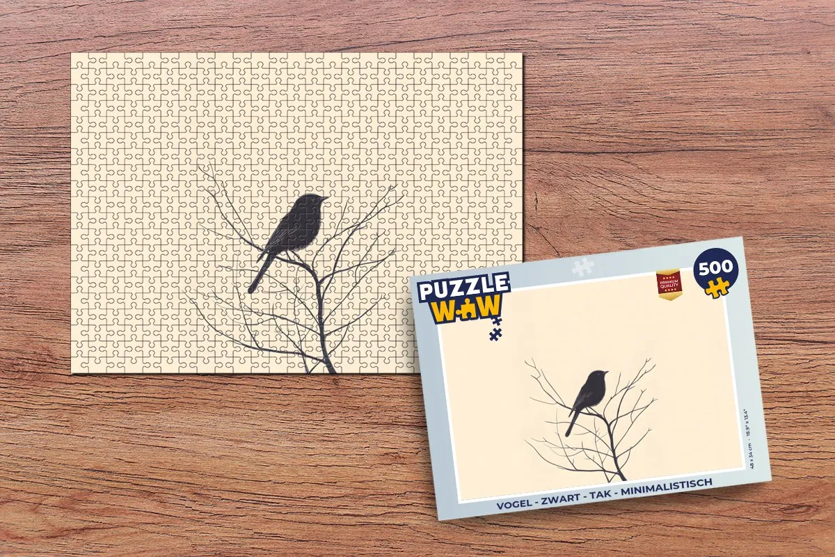 PuzzleWow Vogel op Tak Legpuzzel 500 Stuks - 8721374601632