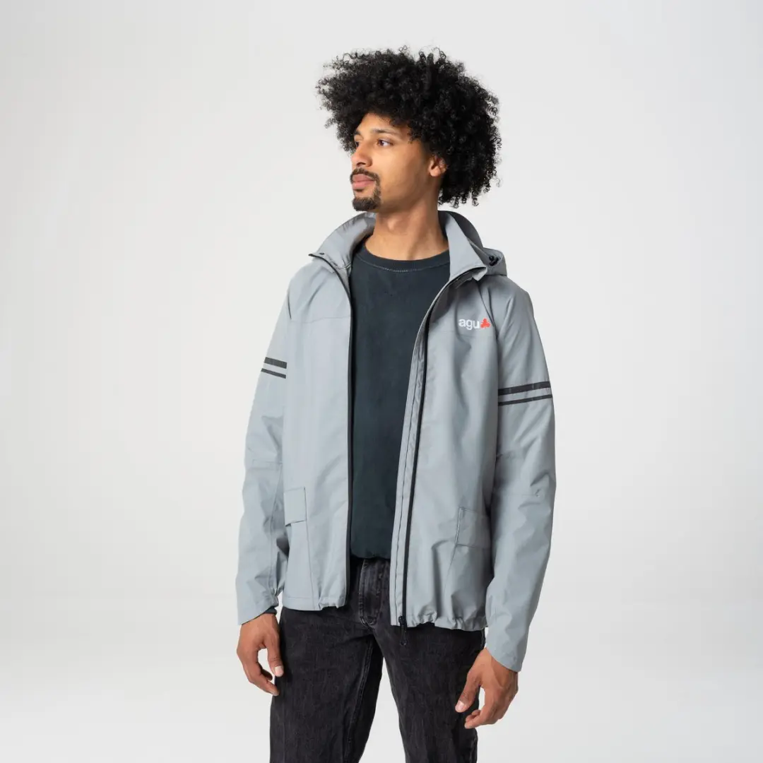 AGU Original II Regenjas 3XL - Waterdicht & Ademend - Grijs