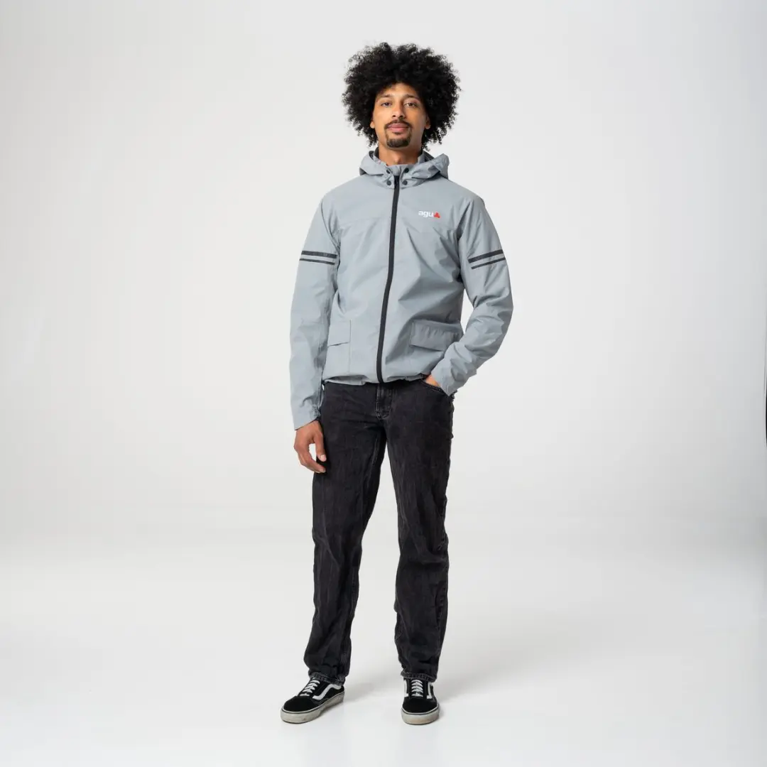 AGU Original II Regenjas 3XL - Waterdicht & Ademend - Grijs