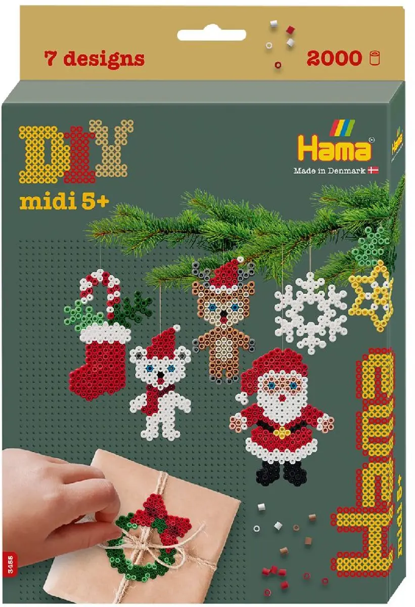 Hama Strijkkralen Kerstboomhangers 2000 stuks.