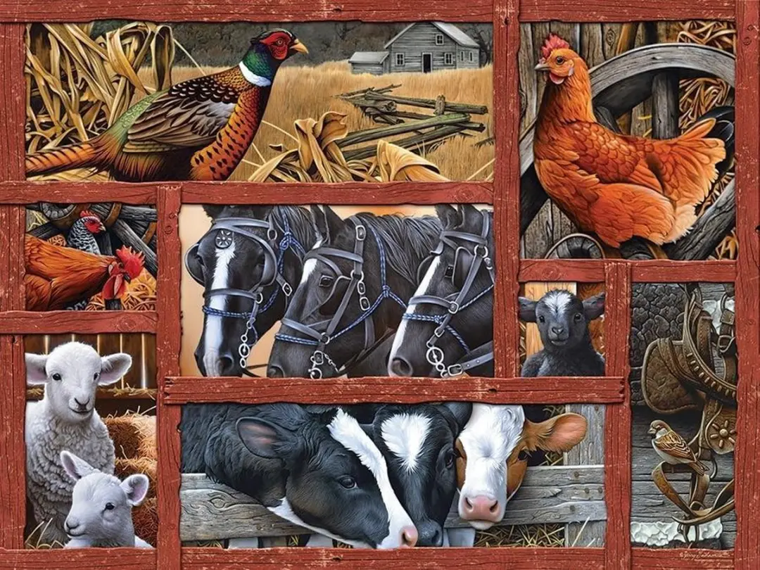 Cobble Hill Farmyard Friends Legpuzzel 275 Stukjes - Multicolor