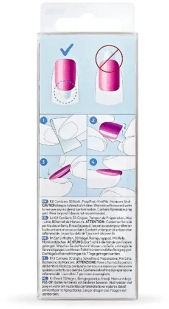 Kiss imPRESS Color FX Walk Out Kunstnagels Roze - 30 Stuks - afbeelding 5 van 6