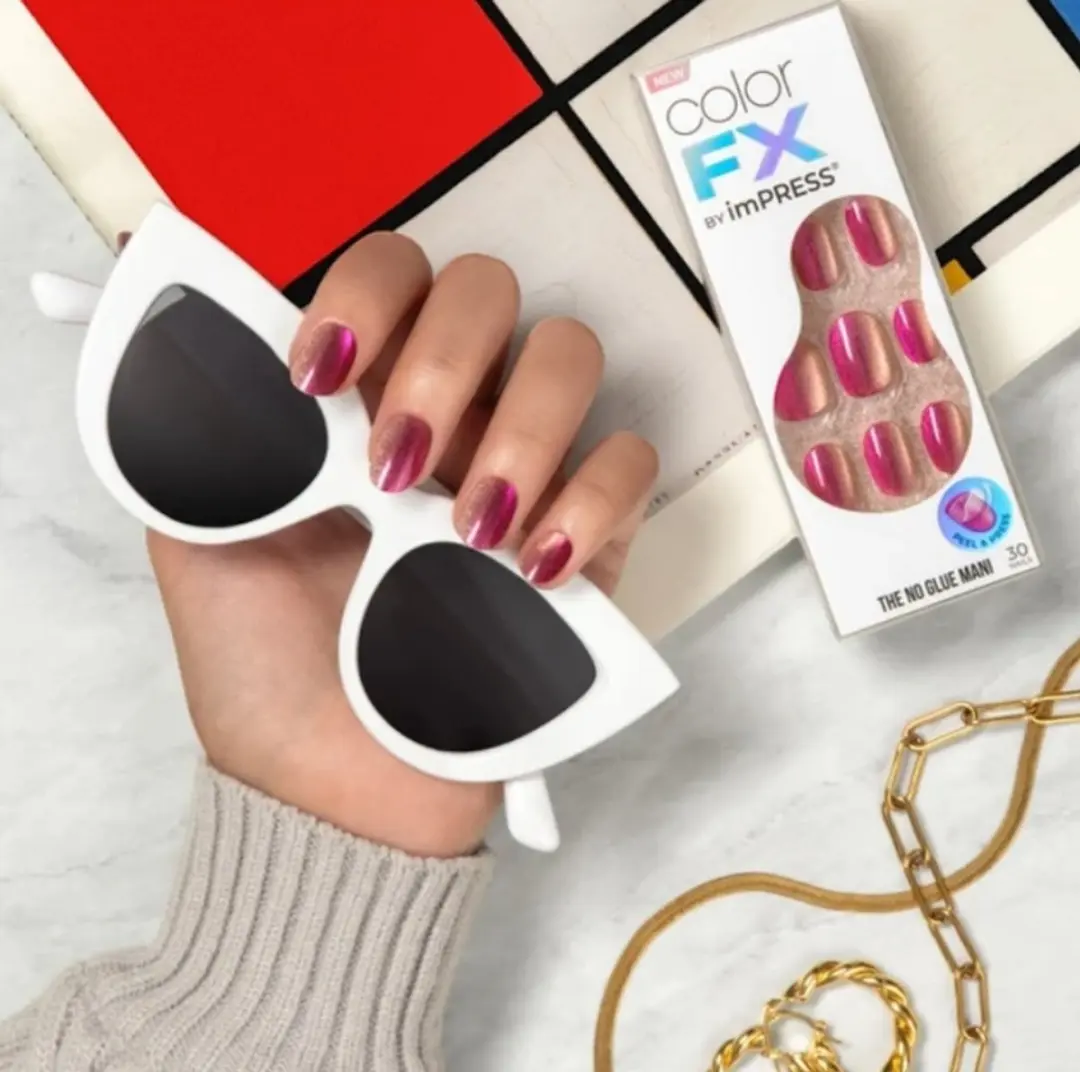 Kiss imPRESS Color FX Walk Out Kunstnagels Roze - 30 Stuks - afbeelding 6 van 6