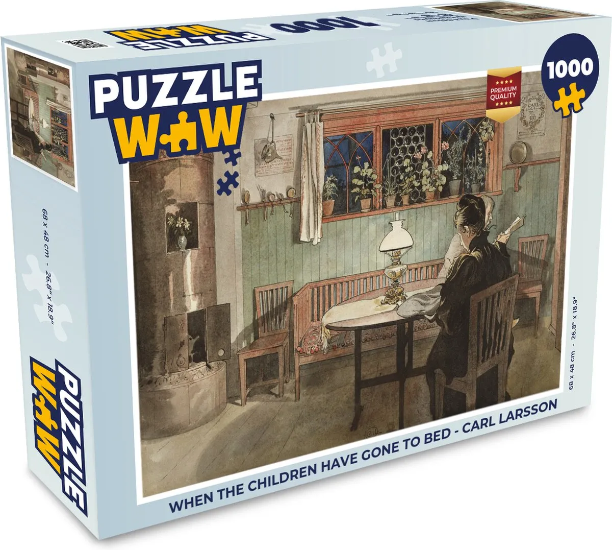 PuzzleWow When the Children Have Gone to Bed Legpuzzel 1000 Stuks
