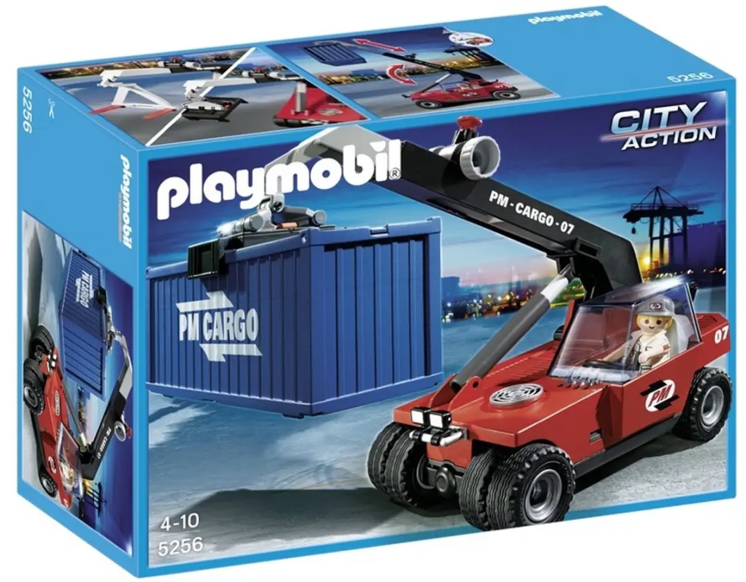 Grote heftruck voor containers/Chariot télescopique avec conducteur