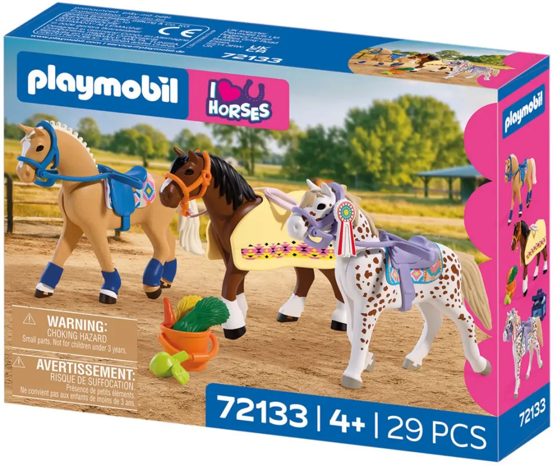 Playmobil Horses Drie Verzamelpaarden 72133 - Multicolor