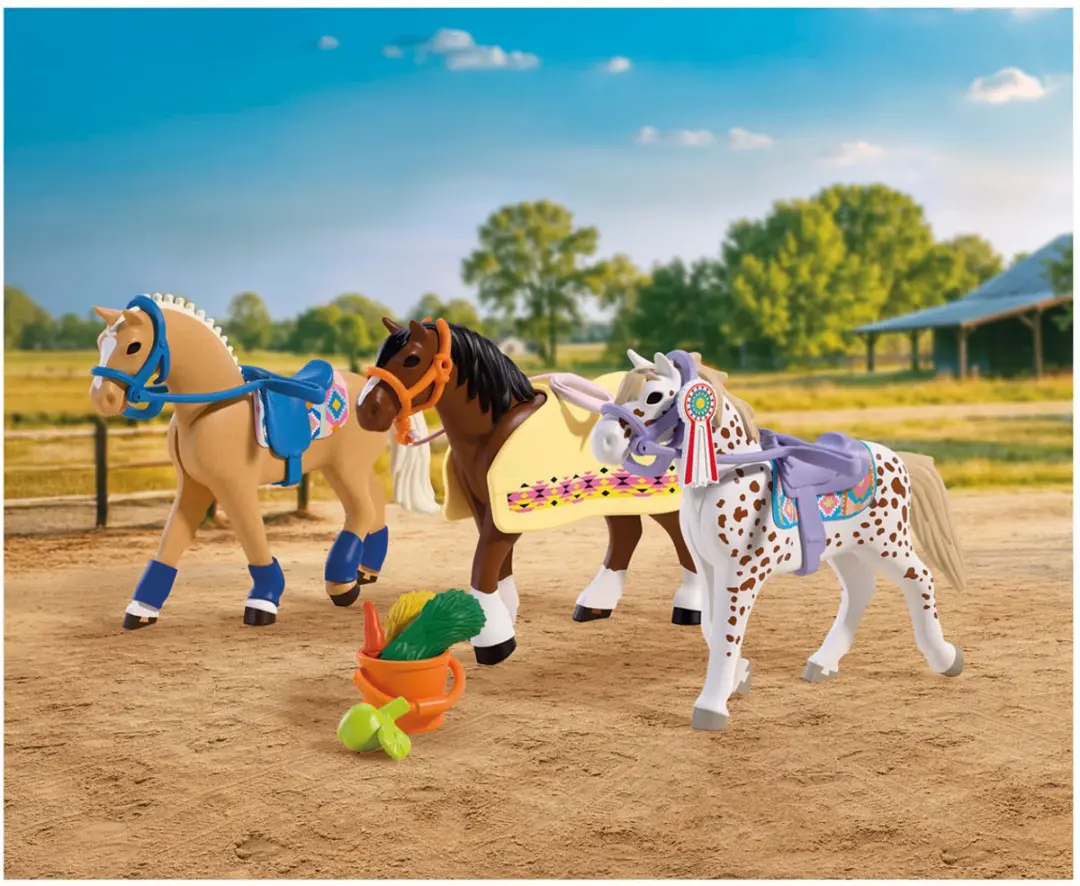 Playmobil Horses Drie Verzamelpaarden 72133 - Multicolor