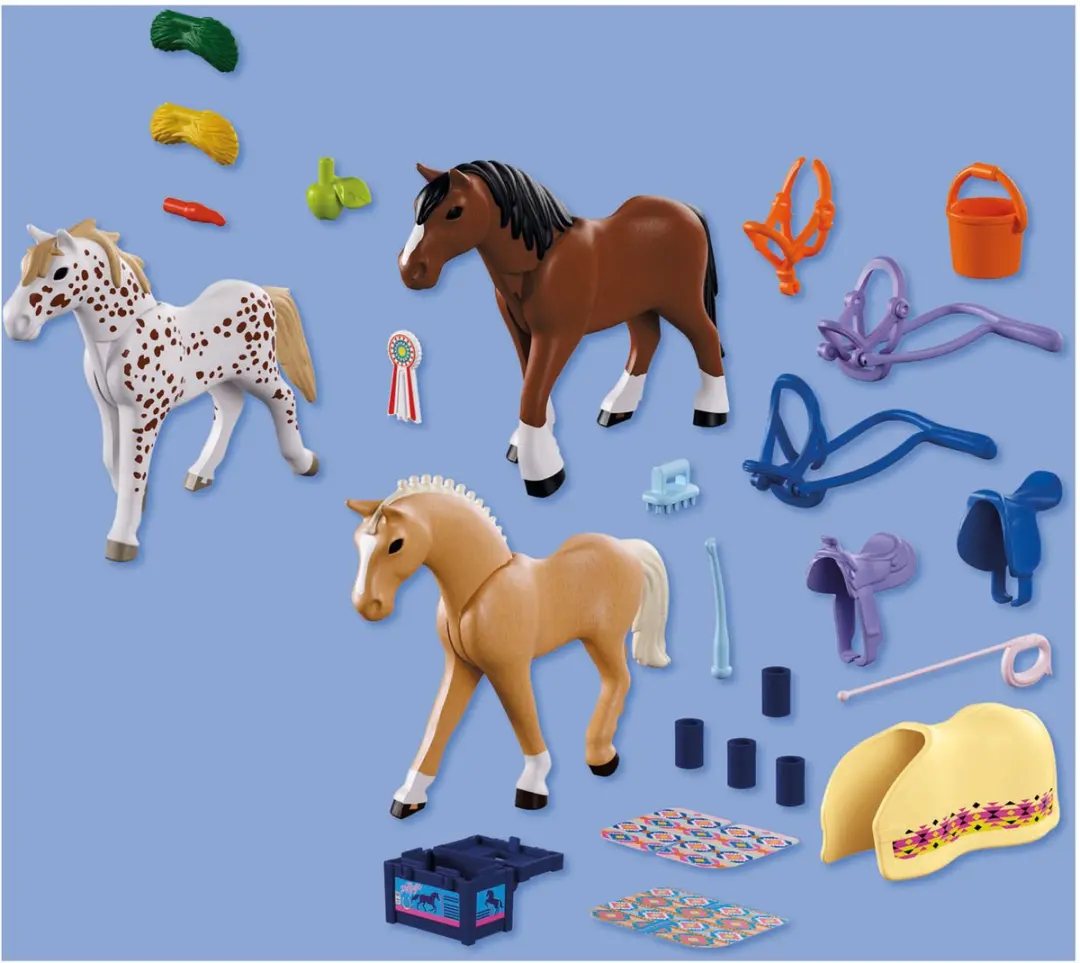 Playmobil Horses Drie Verzamelpaarden 72133 - Multicolor