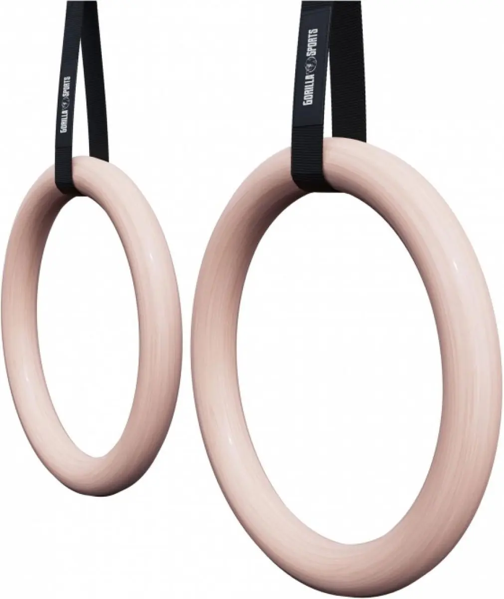 Gorilla Sports Turnringen Hout 18mm - 30mm Greep