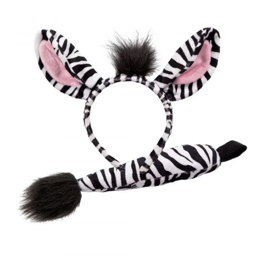 Zebra oren met staart