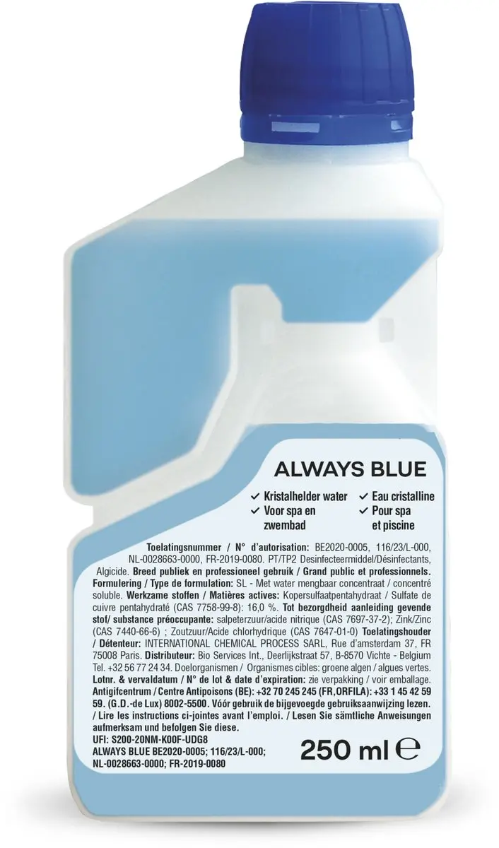 Famiflora Always Blue Anti-alg & Groenverwijderaar 250ml - Chloorvrij